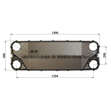 Reemplazo de placas y juntas del intercambiador de calor de M15b / M15m